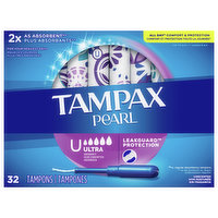 Tampax Tampons, Ultra Absorbency, Unscented - 32 Each 