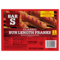 Bar S Classic Bun Length Franks - 16 Ounce