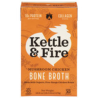 Kettle & Fire Bone Broth, Mushroom Chicken - 16.9 Ounce