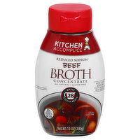 Kitchen Accomplice Broth Concentrate, Beef, Reduced Sodium - 12 Ounce 