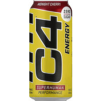C4 Performance Energy Drink, Midnight Cherry, Energy - 16 Fluid ounce 