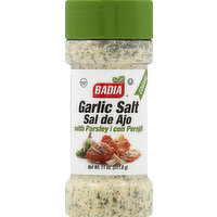 Badia Garlic Salt, with Parsley, Coarse