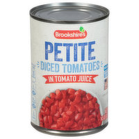 Brookshire's Tomatoes, Diced, Petite - 14.5 Ounce 