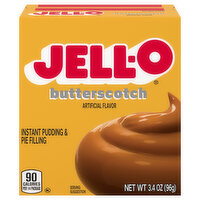 Jell-O Pudding & Pie Filling, Butterscotch, Instant - 3.4 Ounce 