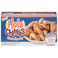 Hola Churros! Pastry Snack, Cinnamon Sugar, Double Twisted - 8 Ounce 