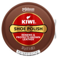 Kiwi Shoe Polish, Brown Leather - 1.125 Ounce 