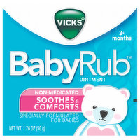 Vicks Ointment, Non-Medicated, 3+ Months - 1.76 Ounce 
