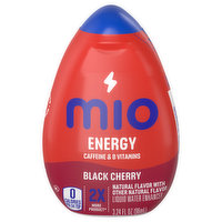 MiO Energy Liquid Water Enhancer, Black Cherry - 3.24 Fluid ounce 