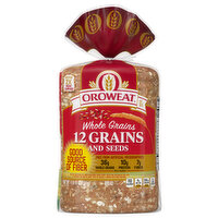 Oroweat Bread, 12 Grains and Seeds, Whole Grains - 24 Ounce 