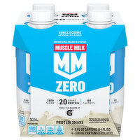 Muscle Milk Protein Shake, Vanilla Creme - 4 Each 