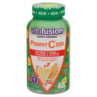 Vitafusion Gummy Vitamins, Power C, Extra Strength, 500 mg, Natural Tropical Citrus Flavor - 92 Each 