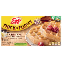 Eggo Waffles, Original, Belgian Style, Thick & Fluffy