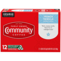 Community Coffee, French Vanilla, Single-Serve Cups - 12 Each 