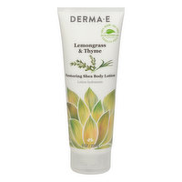Derma E Body Lotion, Shea, Restoring, Lemongrass & Thyme - 8 Ounce