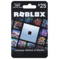 Roblox Gift Card, $25 - 1 Each 