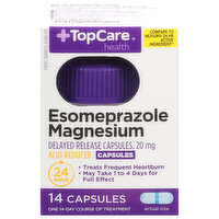 TopCare Esomeprazole Magnesium, 20 mg, Capsules - 14 Each 