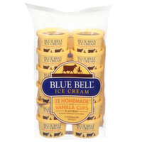 Blue Bell Homemade Vanilla Ice Cream Cups - 12 Each 