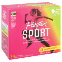 Playtex Tampons, Plastic, Regular, Fragrance-Free - 36 Each 