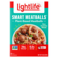 Lightlife Meat Balls, Plant-Based - 8 Ounce 