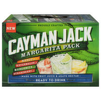 Cayman Jack Malt Beverage, Premium, Mango, Watermelon, Margarita, Strawberry, Margarita Pack