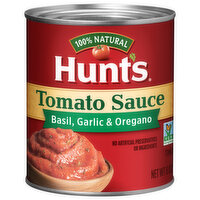 Hunt's Tomato Sauce, Basil, Garlic & Oregano - 8 Ounce 