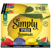 Simply Spiked Beer, Lemonade, Variety Pack