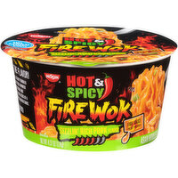 Nissin Noodles, Sizzlin Rich Pork Flavor, Hot & Spicy - 4.37 Ounce 