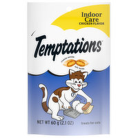 Temptations Treats for Cats, Indoor Care, Chicken Flavor - 2.1 Ounce 