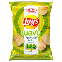 Lay's Potato Chips, Funyuns Onion Flavored, Wavy - 2.62 Ounce 