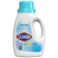 Clorox 2 Stain Remover & Color Brightener, Free & Clear, for Colors - 33 Ounce 