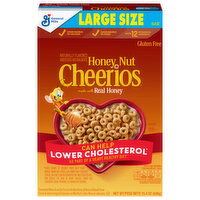 Cheerios Oat Cereal, Whole Grain, Sweetened, Honey Nut, Large Size