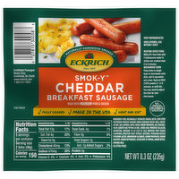 Eckrich Breakfast Sausage, Cheddar - 8.3 Ounce