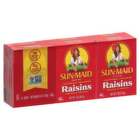 Sun-Maid Raisins, Sun-Dried - 6 Each 