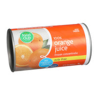 Food Club 100% Orange Pulp Free Juice Frozen Concentrate