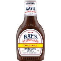 Ray's Barbecue Sauce, No Sugar Added, Original - 18.5 Ounce 