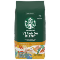 Starbucks Coffee, Ground, Blonde Roast, Veranda Blend - 12 Ounce 