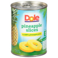 Dole Pineapple Slices, in 100% Pineapple Juice - 20 Ounce 