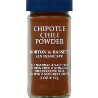 Morton & Bassett Chili Powder, Chipotle - 2 Ounce 