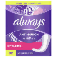 Always Liners, Extra Long, Unscented, Jumbo Pack