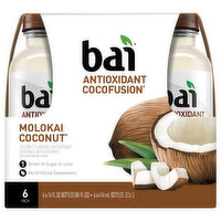 Bai Antioxidant Beverage, Molokai Coconut - 6 Each 