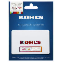 Kohl's Gift Card, $50 - 1 Each 