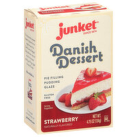 Junket Danish Dessert, Strawberry - 4.75 Ounce 