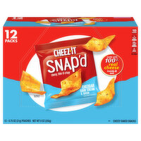 Cheez-It Cheesy Baked Snacks, Cheddar Sour Cream & Onion, 12 Packs - 12 Each 