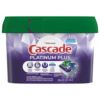 Cascade Dishwasher Detergent, Platinum Plus, Fresh Scent, 38 ActionPacs