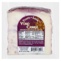 Ponce De Leon Cheese, Vino Cabra - 6.5 Ounce 