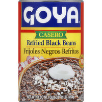 Goya Refried Black Beans, Casero - 16 Ounce 