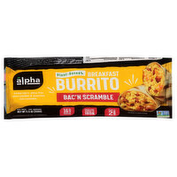 Alpha Breakfast Burrito, Plant-Based, Bac'n Scramble