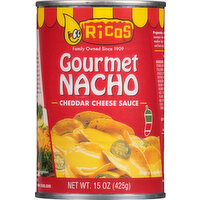 Ricos Cheese Sauce, Cheddar, Gourmet Nacho - 15 Ounce 