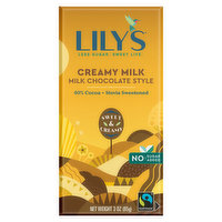 Lily's Milk Chocolate Style, Creamy Milk - 3 Ounce 