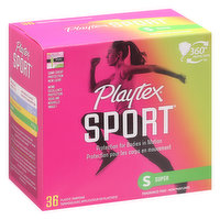 Playtex Tampons, Plastic, Super, Fragrance Free - 36 Each 